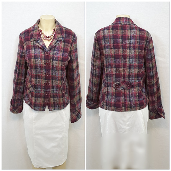 CHRISTOPHER & BANKS, Tweed Blazer, size XL PETITE - Picture 4 of 8